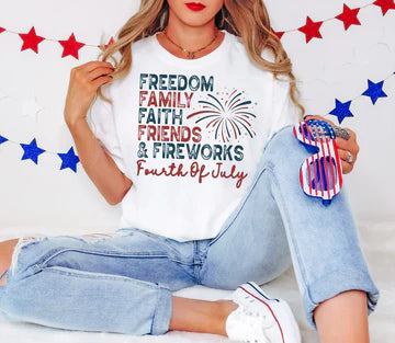 FOURTH OF JULY COMFORT COLORS TEE