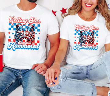 GETTING STAR BANGLED HAMMERED COMFORT COLORS TEE